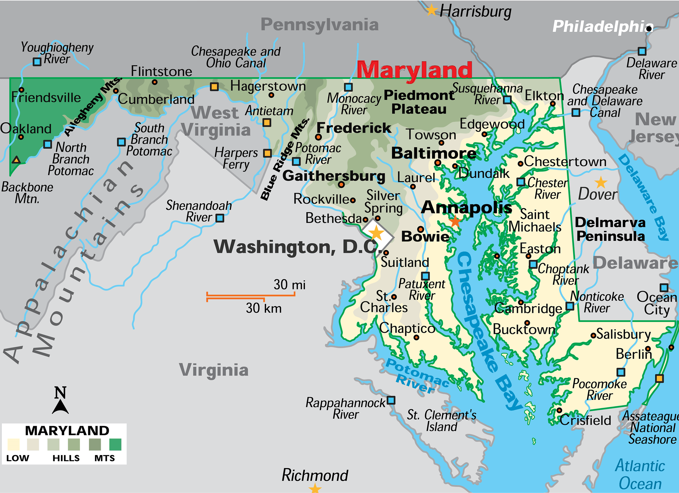 Maryland Service Area Map